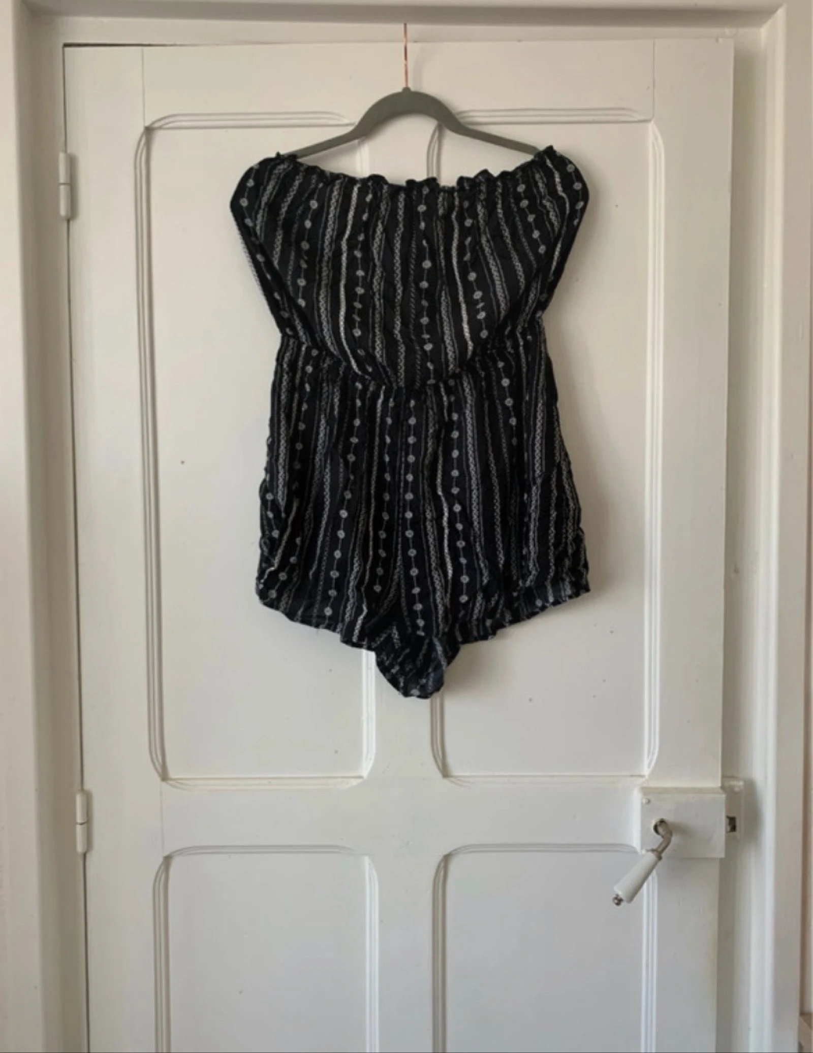 Combi-short noir à épaules dénudés femme - Taille 42/L H&M